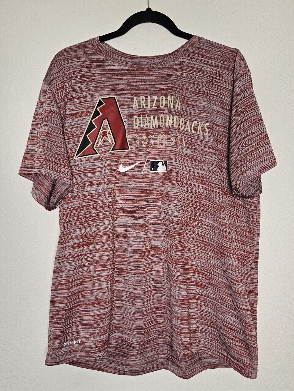 Nike Arizona Diamondbacks Heathered Red Graphic Tee Sz XL
